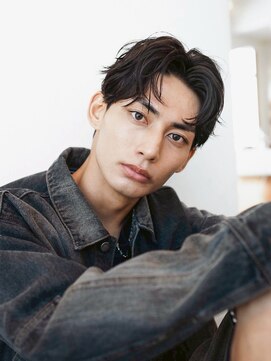 エフエム 明大前(FM) MEN’SHAIR×リバースセンターパート/フェザーパーマ/メンズ