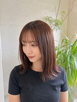 フゥカ 売市店(fuka)&nbsp;前髪カット×ショコラブラウン×髪質改善トリートメント