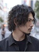225. ニュアンスパーマ/ニュアンスウルフ/メンズ/無造作