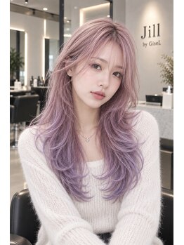 ジルバイジゼル(JILL by GiseL)の写真/【全ブリーチ施術にケアブリーチ使用】話題の髪質改善カラーでトレンドのピンクカラーをJILLがプロデュース