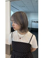 ロゼアトリエ(ROSE atelier)&nbsp;個性派ブルーシルバー×レイヤーボブ♪透明感カラー