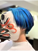 【coma中野】空色ボブ_外ハネボブアッシュブラウン