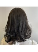 【cronos】ワンカール、ミディアム、ボブ、暗髪