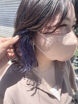 エムドットヘアーサロン(M. hair salon) パープルイヤリングカラー♪