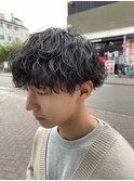 波巻きスパイラルパーマツイストスパイラルパーマメンズマッシュ