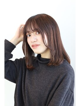 エクリ(equri×SHISEIDO) 【目黒美容室】艶髪ミディアムヘア