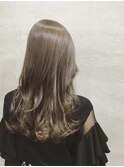 ふんわりカールヘルシースタイルルーズヘアショコラアッシュ