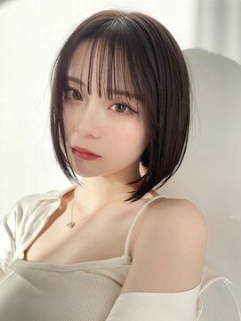 コア 銀座(COA) ハッシュカット/フルバング/似合わせカット/レッドブラウン/銀座