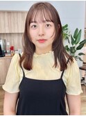 顔周りカット*ナチュラルレイヤーカット*柔らかベージュカラー
