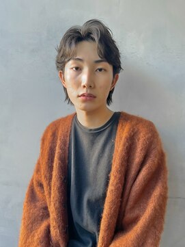 ジョエミバイアンアミ(joemi by Un ami) センターパート メンズウルフ ウルフカット 癖毛風パーマ