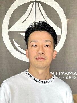 フジヤマバーバーショップ エビス(FUJIYAMA BARBER SHOP ebisu) ビジネスパーマ/朝5分でOK2ブロオールバックコンマヘア【ebisu】