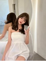 ノク 渋谷(nok)&nbsp;ウォニョンミディアム_オリーブベージュレイヤーカット