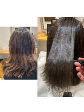アクア(AQUA) カット×カラー×縮毛矯正