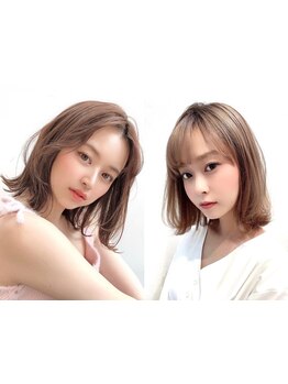 【カット＋ケアカラー＋最上級Tr8,800円】美しいショート＆小顔カットに予約が殺到中!崩れにくいカットが◎