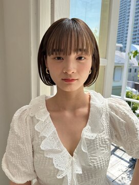 アミー 駒澤(Ammy komazawa) 小顔効果100%コンパクトに収まるミニボブ