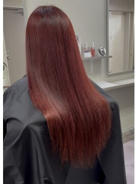 アーチフォーヘア 心斎橋店(a-rch for hair) ワンカラーでレッドカラー