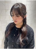 ハーフアップ