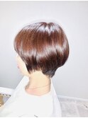 40代50代60代◎脱白髪染め ショートボブ