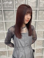 サンク 原宿 表参道(cinq)&nbsp;ケアブリーチ透明感カラーミルクティーベージュ切りっぱなしボブ