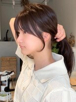 テテ(tete.)&nbsp;顔まわり後毛カット×ワンカールセミロングレイヤー