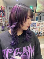トーキョー オタクヘアー(TOKYO OTAKU HAIR)&nbsp;ビビットパープル/ウルフカット