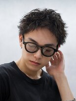 アンサー 渋谷(ANSWER)&nbsp;スパイキーショートツイストスパイラルパーマ短髪刈り上げ