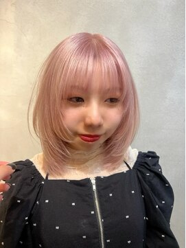 ヴァイス 渋谷店(VAICE) ペールピンク/レイヤーカット