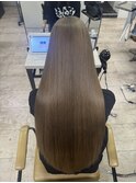 ミルクティーブリーチダブルカラー学割U24所沢似合わせカット