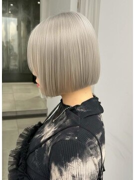 ガリカ 大名(Gallica) おしゃれハイトーンボブ/ホワイトベージュ