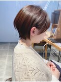 美人ショートボブ/くびれショート/ショート女子/ココアブラウン