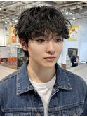 韓国マッシュシャドウパーマダウンパーマカルマパーマルーズ