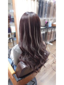 エクステンションシュシュ(Extension chou chou) Black×Highlight