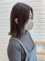 インデックスヘアー 錦糸町店(in'dex hair)&nbsp;くびれボブ/外ハネ/タッセルボブ/顔周り/韓国ヘア/寒色カラー