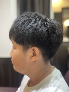 ヘアクリニックカルム 日暮里(Hair Clinic Calme) キッズカット　ツーブロックマッシュ　校則ヘア