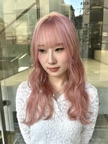 ヲタク 渋谷 代官山 恵比寿(wotaku.) ピンクミルクティーハイトーンケアブリーチホワイトピンク暖色
