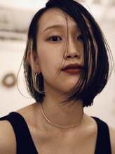 ヘアーアンドスペース セブンブリッジ(HAIR&SPACE 7Bridge) 7Bridge 菊地大 ワンレングスボブ インナーカラー