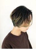 ハンサムショート　× グラデーションブリーチ