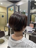 乾かすだけでまとまる♪骨格補正小顔ショート☆