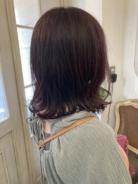 アミュレ(Amule) 伸ばしかけにも◎外ハネ大人セミディヘア30代40代梅ヶ丘美容室