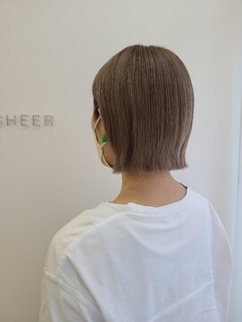 シア 新小岩店(SHEER) ミルクティーベージュ/ミニボブ/オージュア