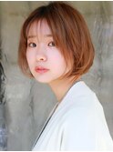 丸みボブスタイル