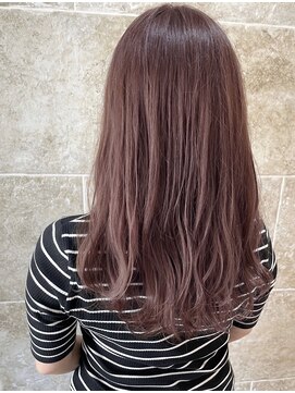 グリッター(GRITTERs) ロング×ピンクベージュ