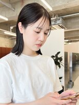 ノエ(noe) プツッとボブ×ダークグレー