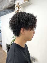 ピープスアンドスー 表参道 渋谷(Peeps&Suu.) メンズカット ツイストスパイラルパーマ ツーブロック ウルフ