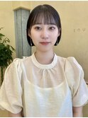 透明感カラーケアカラーボブミニボブ