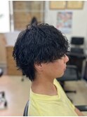 ウルフ波打ちスパイラルパーマ