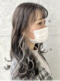インナーカラーホワイトシルバー