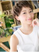 大人可愛いくせ毛風ハイライト束感ショートc5北浦和20代30代40代