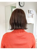 切りっぱなしボブ / グレージュ