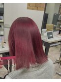 ピンクホワイトブリーチハイトーン10代20代30代所沢